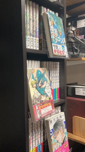 漫画をディスプレイした画像