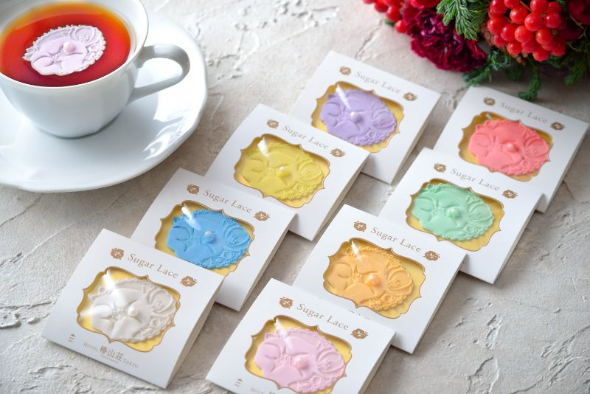 シュガーレース付きのおしゃれな紅茶