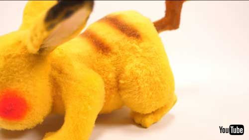 ピカチュウ リアル 再現 制作 粘土 造形 フィギュア