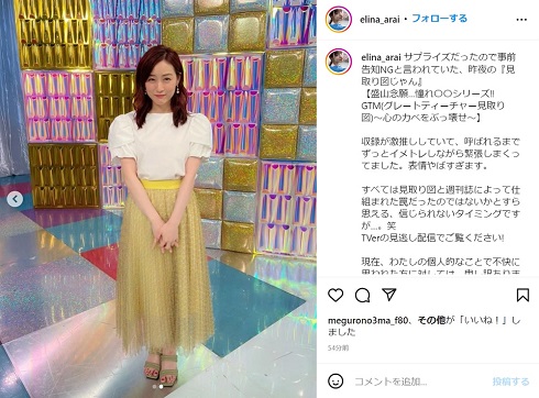 「見取り図じゃん」出演の新井恵理那