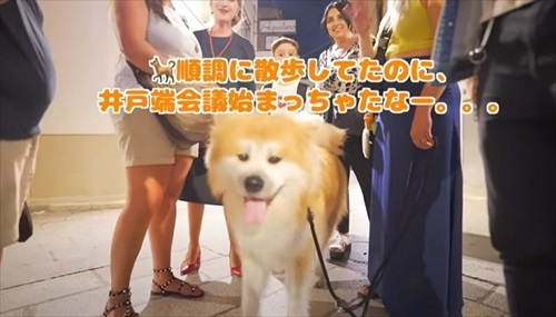 井戸端会議が始まる画像