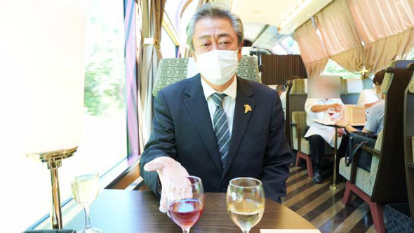 えちごトキめきリゾート雪月花「シェ・トヤのソムリエおすすめ、ワインコース」（乗車・食事付きプラン2万4800円）