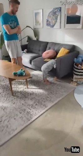 「Little Boy Falls Asleep Standing Up || ViralHog」