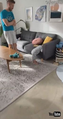 「Little Boy Falls Asleep Standing Up || ViralHog」