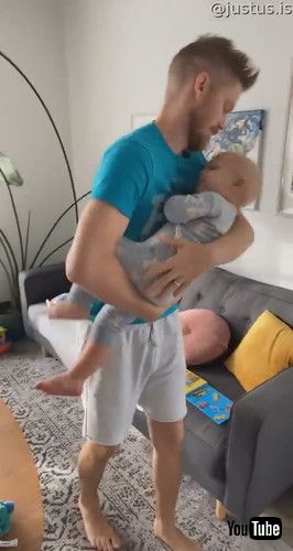 「Little Boy Falls Asleep Standing Up || ViralHog」