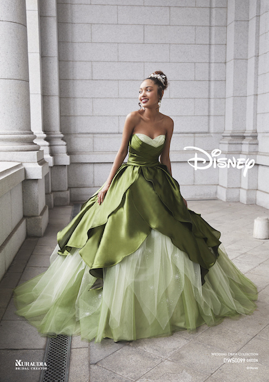 【ハイクラス】カラードレス　グリーン11号　ロールカラー　ディズニープリンセス ハイクラス】カラードレス グリーン11号 ロールカラー ディズニー