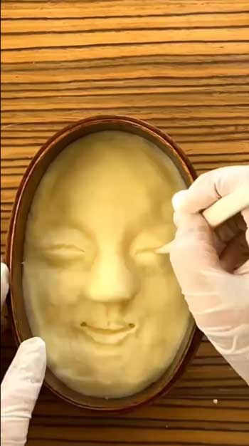 能面 弁当 アート 手作り 前衛 nancy