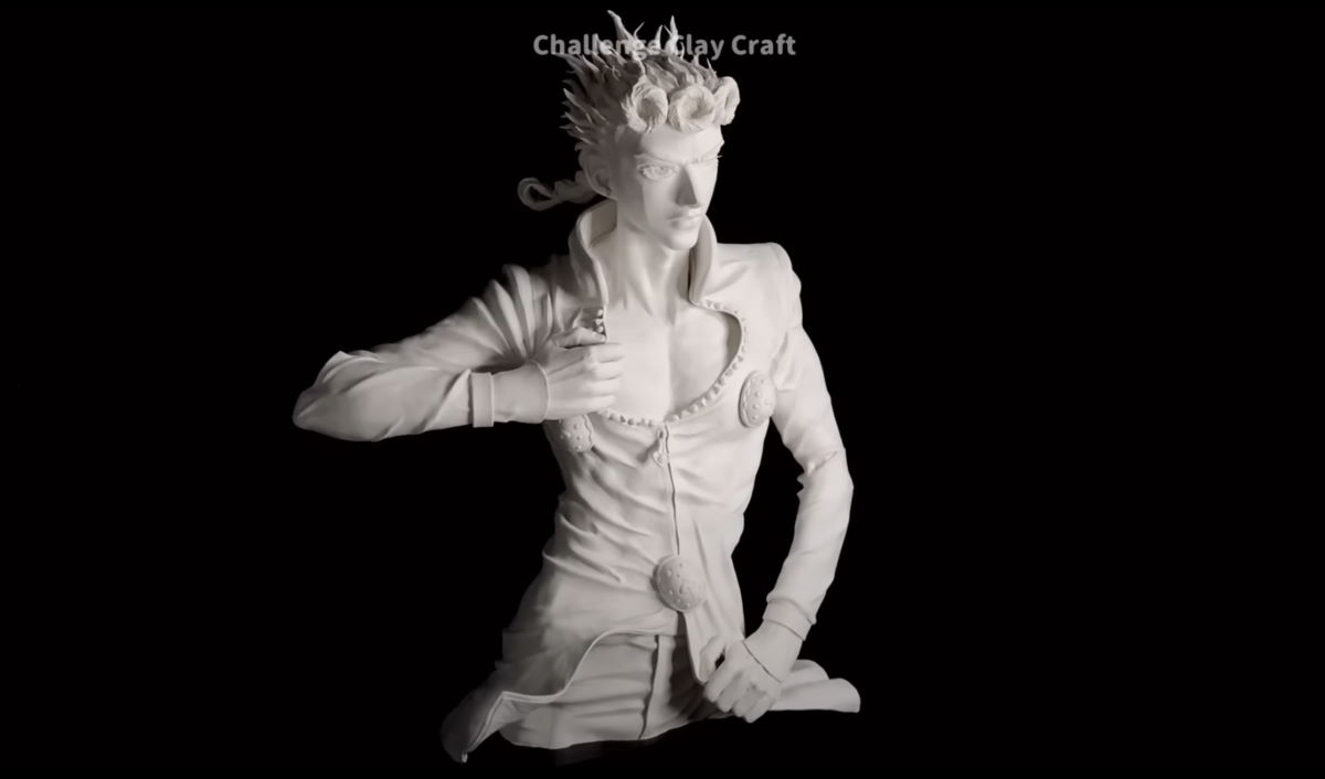 粘土で作る“等身大ジョルノ”作成動画がディ・モールトベネ　106袋の粘土を使った製作ッ！　ぼくは敬意を表するッ！