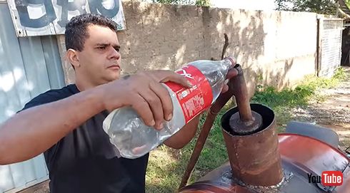 タンクに水を注入！