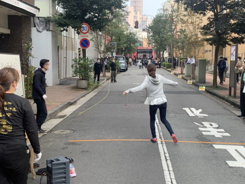 カンフーシューズ飛ばし世界大会