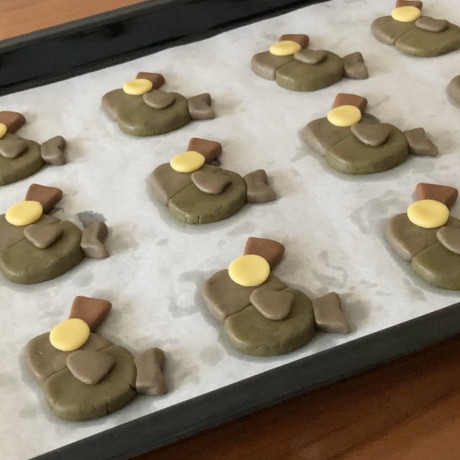 コジャケクッキーの作製途中の画像