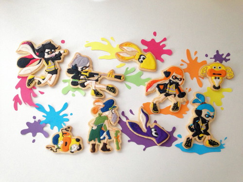 スプラトゥーンのキャラクタークッキー