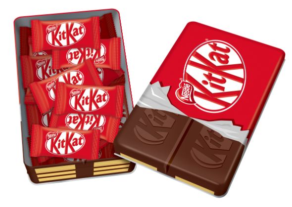 「キットカット ミニ ギフト缶」中にはキットカット20枚入り