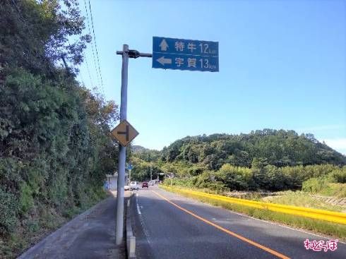 この先の交差点が県道270号のスタートです