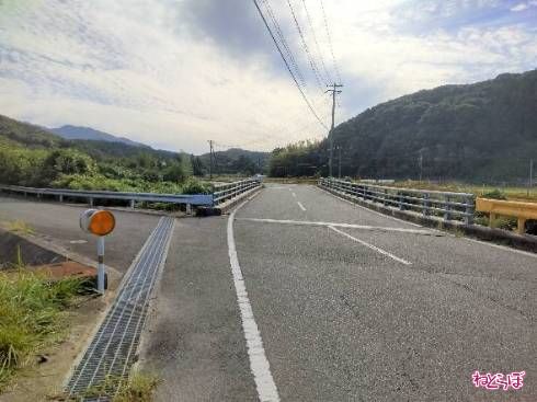 ガードレールの色に注目