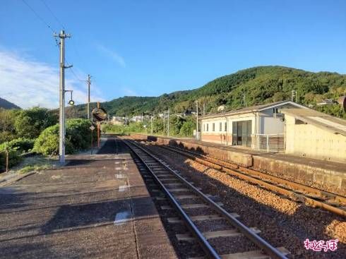 湯玉駅のホーム