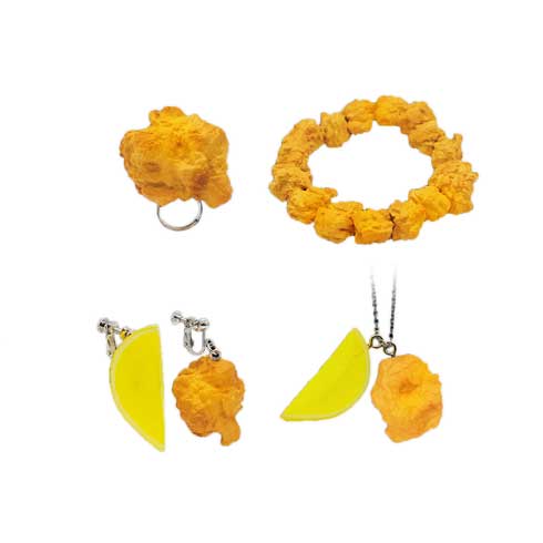 カプセルトイ からあげジューッ！エリー アクセサリー からあげ ジュエリー