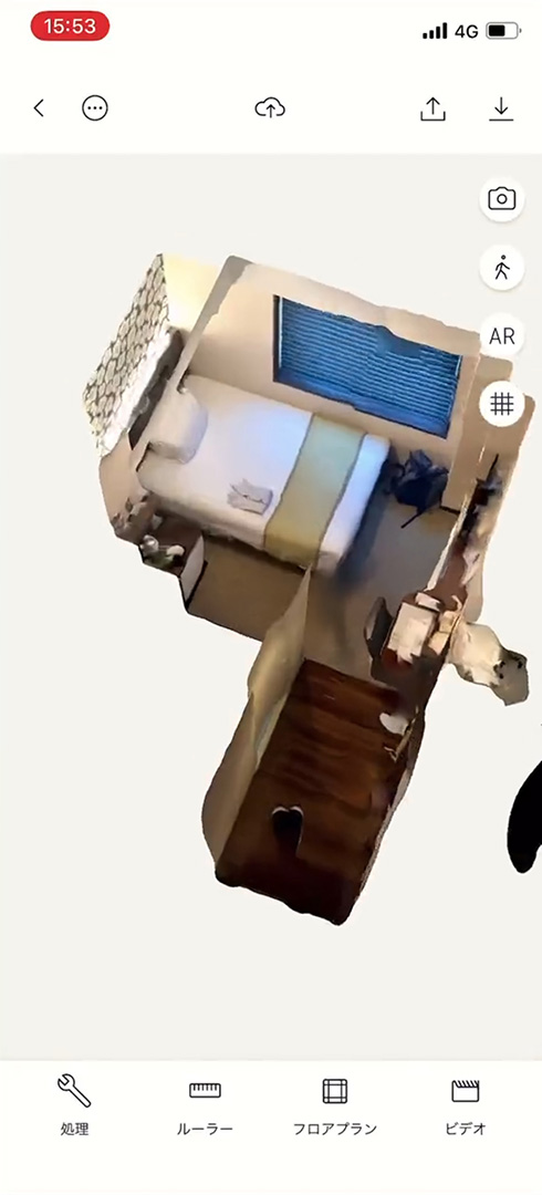 iPhoneに実は搭載されている3Dスキャン機能　数分でホテルの一室を3Dデータ化する動画が「すご」「不動産屋が大喜び」と話題に
