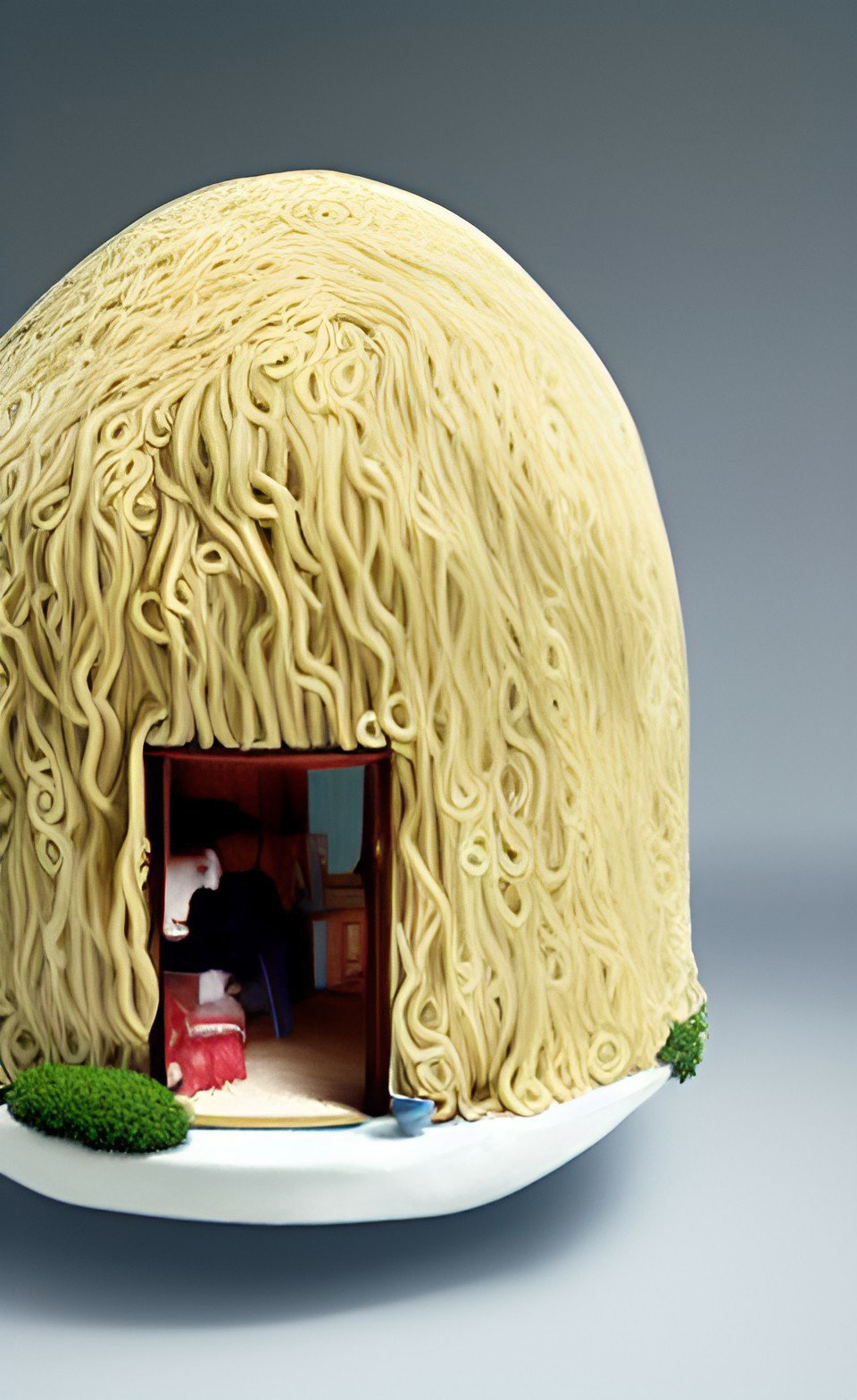 AIが描いた「家系ラーメン」がジブリ映画に出てきそうなかわいさ　「これは『ラーメン系家』ですね」「ある意味人間よりアートしてる」と話題に