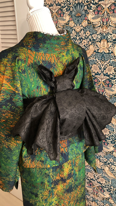 コウモリ結びの帯が素敵