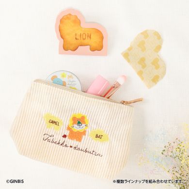  らいおんくんとビスケットの刺繍がかわいい