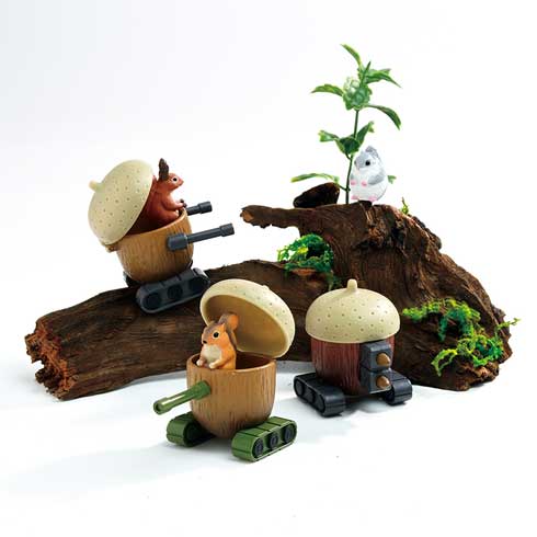 どんぐりタンク フィギュア 動物 戦車 武装