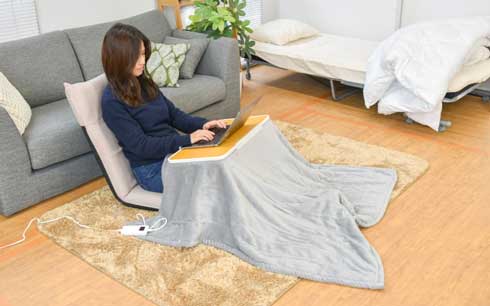 サンコー 天板角度自在こたつ こたむき 小型 折りたたみ 収納 ひとり用