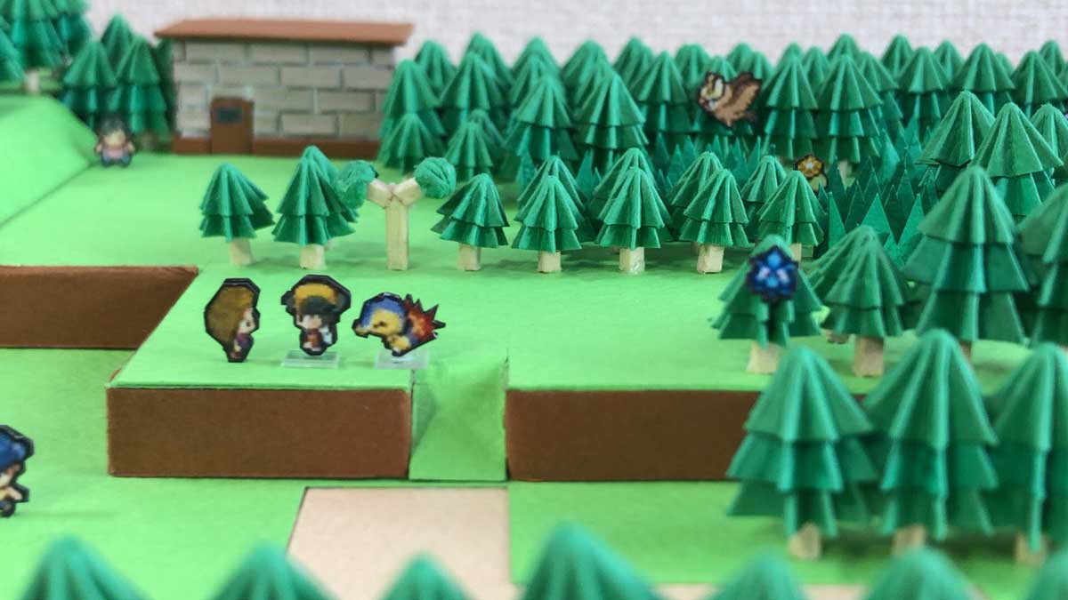 画用紙や厚紙で作った「ポケモン金・銀」のジオラマがすごい　始まりの町から続くマップを立体化