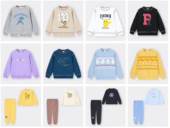 GUポケモンコラボのキッズ服一覧の写真