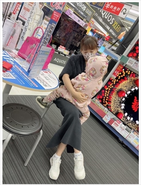 華原朋美と息子の親子ショット