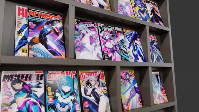 記AIイラストで「アニメ雑誌の表紙」を生成　違和感なさすぎる“補助的なAIの活用”に「ナイスアイデア」の声があふれる