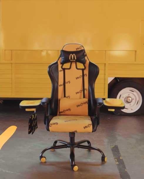 UK マクドナルド ポテトホルダー付き ゲーミングチェア McCrispy