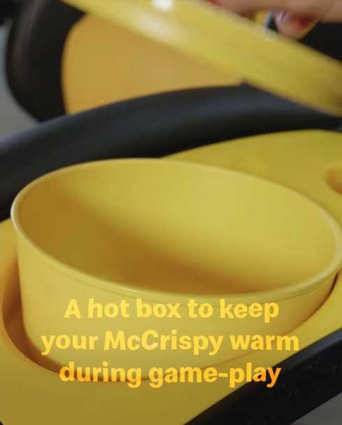 UK マクドナルド ポテトホルダー付き ゲーミングチェア McCrispy