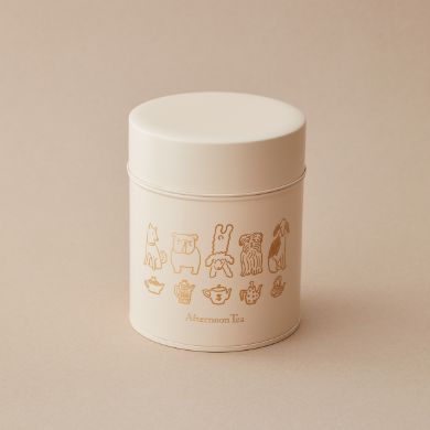 網中いづるさんイラストのキャニスター缶