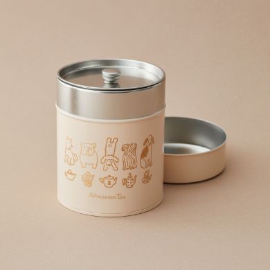 中蓋付きで、紅茶などの保存にぴったり