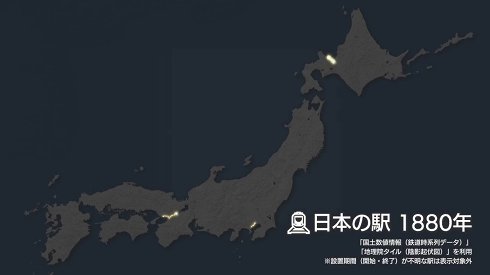 小樽から札幌まで鉄道が開業した1880年