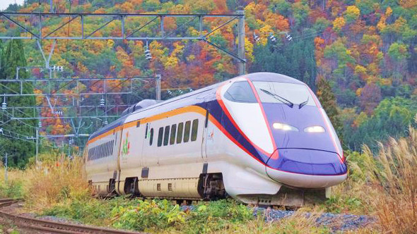 E3系新幹線電車「つばさ」、奥羽本線・関根〜大沢間