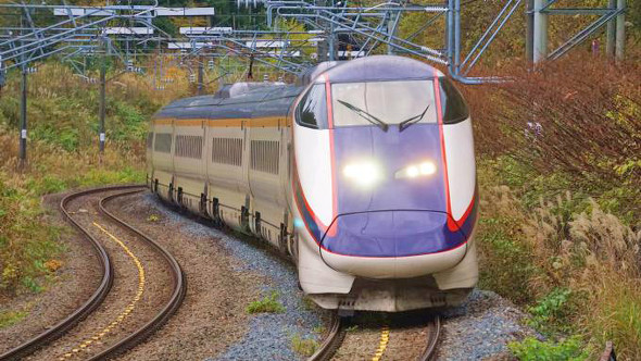 E3系新幹線電車「つばさ」、奥羽本線・峠〜板谷間