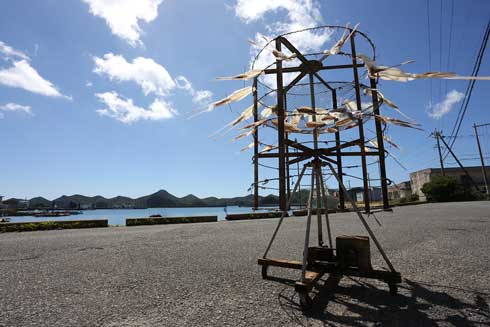 カプセルトイ 天日いか乾燥機 鍵本鐵工 長崎県 対馬