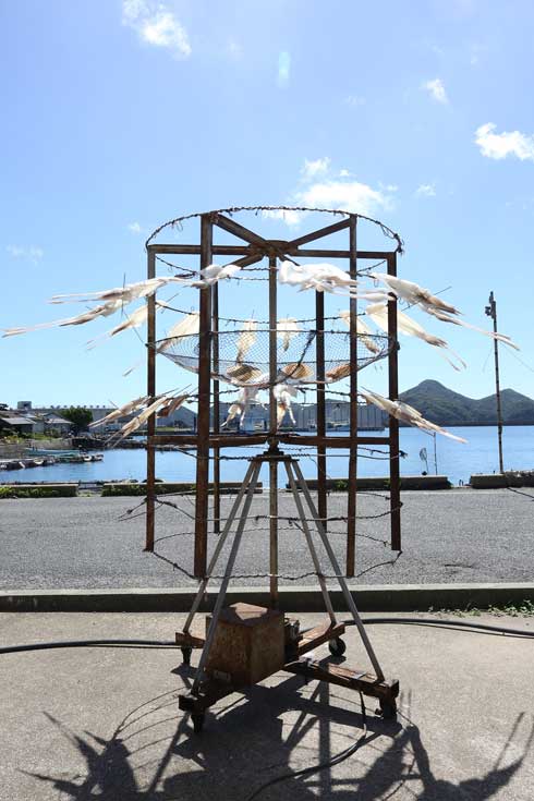 カプセルトイ 天日いか乾燥機 鍵本鐵工 長崎県 対馬