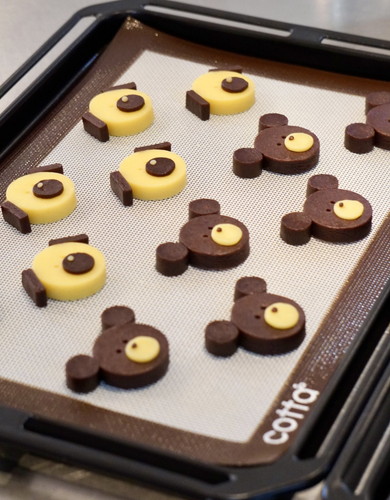 焼く前のわんにゃんクッキー