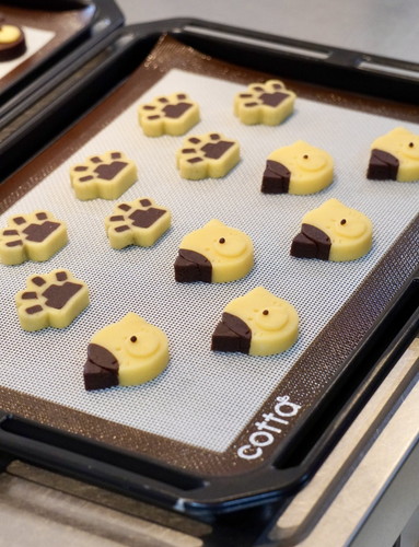 焼く前のわんにゃんクッキー
