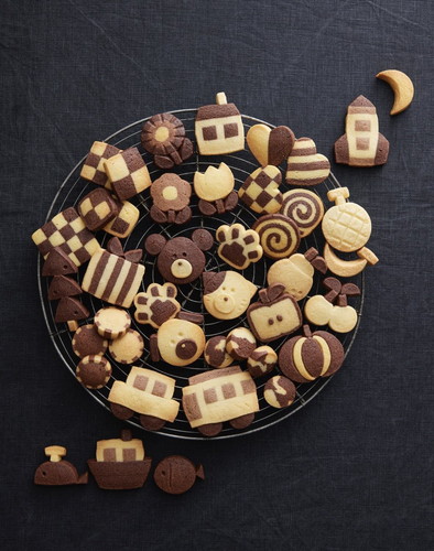 焼く前のわんにゃんクッキー