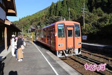 出雲坂根から備後落合行きに乗ります