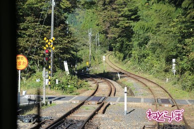 出雲坂根駅の線路