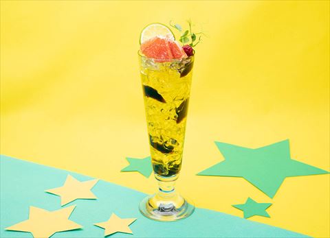 うる星やつらカフェ ラムのトラ柄ソーダ