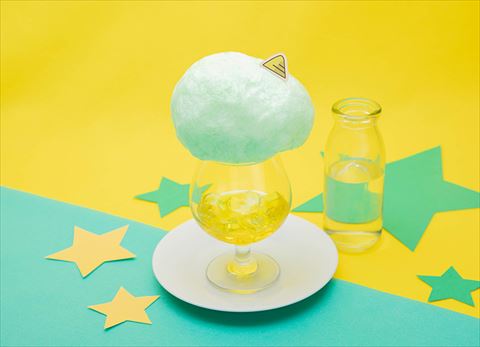 うる星やつらカフェ テンちゃんのわたあめソーダ