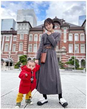 浜田翔子と息子