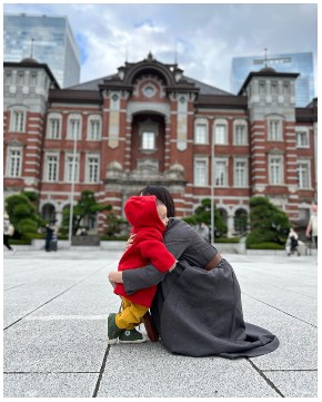 浜田翔子と息子