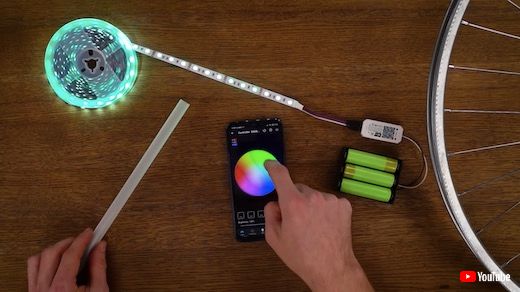 自転車 LED タイヤ 光る